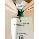 Mistress Rocks Don’t Stop Beige Stretch Jersey High Neck Maxi Dress size Large Photo 9