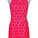 Lilly Pulitzer NWOT HTF Pearl Fiesta Pink Pinwheel Organza Dress 51982 Sz 4 Photo 0