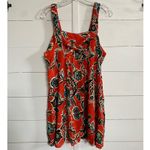 Band of the Free Teresa Tangerine Floral Tank Mini Dress M Photo 4