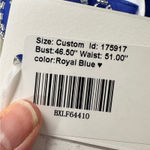 JJ House Royal Blue Rhinestone Studded Prom Gown Maxi Dress Womens XXL Formal Size 2X Photo 11