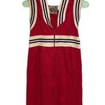 Norma Kamali Norma Kamala x Everlast red striped sleeveless zip up dress small Photo 0