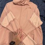 Anthropologie daily practice boxy hoodie peach pink size small Photo 4