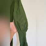 Reformation Galena Long Sleeve Dress in Olive Photo 10