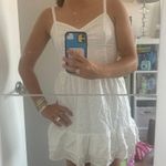 Hollister White Eyelet Mini Dress Photo 0