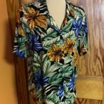 Vintage 90s bright Hawaiian shirt Blue Photo 4