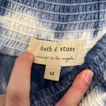 Anthropologie CLOTH & STONE ANTHRO Tie Dye Wide Leg Pant Blue White Pull On Boho Photo 6