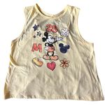 Disney Mickey Mouse Juniors' Yellow Open Back Tank Top Size XXXL Photo 2