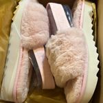 Koolaburra Blush Fuzzy Slide Sandals Pink Size 9 Photo 2