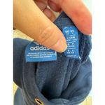 Adidas Originals Womens Hoodie Sz L Navy Blue Paris Slim Sweatshirt Pockets Size L Photo 8
