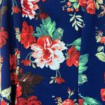 Ambiance Floral Fit and Flare Dress Medium Blue Photo 1