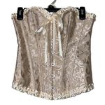 Extra Firm Tummy Control Corset Bridal Dress Bottom Shaping Dress Court Corset Tan Size M Photo 5