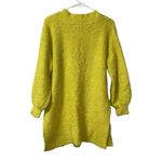 Anthropologie Pilcro  Yellow Fuzzy V-neck Oversized Sweater(Size XS) Photo 2
