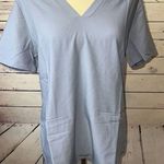 FIGS Scrub Shirt Casma Top Short Sleeve Nursing NWT Blue 2318 Breathable Medium Photo 0