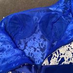 Women’s One Shoulder Full Length Blue Prom Party Dress Size 8 Blue Photo 7