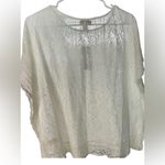 Arizona Jeans Arizona Jean Company Cream Lace Blouse Photo 3