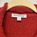 Vintage Roll Neck Knit Fisherman Sweater Red Bell Sleeves Size XL Christmas Photo 1