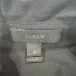 J. Crew Size S Silk Shirt Dress Sleeveless in Black Button Front Pockets B2371 Photo 2