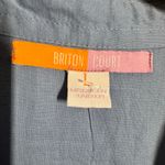 Briton Court Dress Women Blue Embroidery Preppy Cottage Modest Teacher Artsy Size L Photo 5