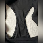 Aerie  Ribbed Bikini Bottom in Black Size Large NWT Photo 6