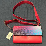 Michael Kors  JET SET WOMEN LARGE MK LOGO ZIP WALLET CROSSBODY BAG Photo 0