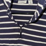 L.L. Bean Women's Navy and White Striped Long Sleeve Sweater Blue Size M Photo 4