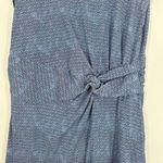 Lands' End  Women's Blue Patterned Knit Dress‎ Knee Length 1X Modal Blend Jersey Photo 3