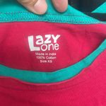 Lazy One “ I don’t do mornings” red/ green shirt size XS Red Photo 2