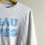 J.Crew x Charity: Water "Eau Yes" Crewneck Sweatshirt in White, Size XS Photo 4