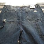 BP  Be Responsible Carpenter Jeans Cropped High Rise Distressed Blue Plus Size 20 Photo 2