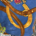 Ralph Lauren Lauren  Multi Equestrian Print Roundneck Casual Pullover Blouse Sz M Photo 8