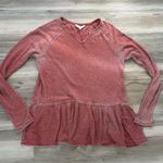 Time & Tru - Free People vibes, waffle,size large, pit to pit is 19, length is 26 Photo 0