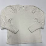 Madewell  Top Womens XS Cream Brushed Puff Sleeve Shirt Blouse Photo 3