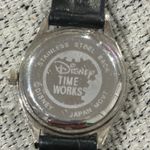 Disney Time Works Mickey Mouse Watch Womens Stainless Steel Back Genuine Leather Photo 6