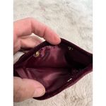 Jimmy Choo Women's Burgundy Velvet Clutch Bag Formal Evening Photo 3