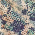 Lavender Brown  Pastel Python snakeskin Print Lined Shorts S POCKETS Photo 5