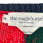 Vintage 1991 90's M The Eagle's Eye Crown Royalty Hand Knit Sweater Cardigan Size M Photo 1
