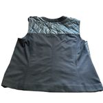 Jones New York Women's Quilted Vest Black Size XL Full Zip Pockets Photo 5