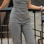 Urban Outfitters Backless Striped Jumpsuit Photo 0