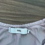 Adika Lilac Long Sleeve Cropped Tie Top Photo 1