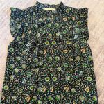 Tory Burch Navy Floral Top Photo 0