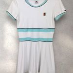 Nike Vtg 90s Y2K  Tennis Dress White Terry Cloth Short Sleeve A-Line‎ Sz L Photo 0