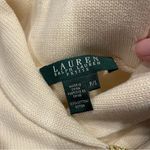Ralph Lauren Cute creamy shawl collar gold toggle sweater classic cotton Photo 3