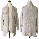 EXPRESS Cream Eyelash Hair Open Front Cardigan Photo 0