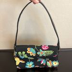 Guess  mini bag, canvas with floral print, RARE! 9”x5” Photo 8