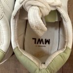 Madewell  MWL‎ Court Low-Top Sneakers in White and Green Women's Size 9M School Photo 10