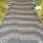 LuLaRoe NWT! #10 Carly Swing Hi Low Textured Striped T-Shirt Dress, Sz: Small Photo 0