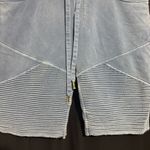 True Religion  Light Blue Shorts with Signature Stitching size L Stretch Photo 2