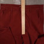 Judy Blue Wide Leg Jeans Women's Size 15/32 Burgundy Red Front Seam High Rise Photo 7