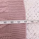Pull & Bear  Light Pink Cable Knit Chunky Sweater Small Photo 9