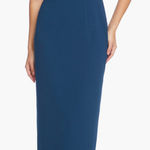 Dress the Population  Tiffany One-Shoulder Midi Dress in Peacock Blue. Size L Photo 0